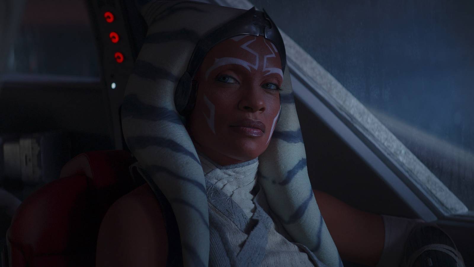 Ahsoka in a ship in a Purrgil's mouth in Ahsoka