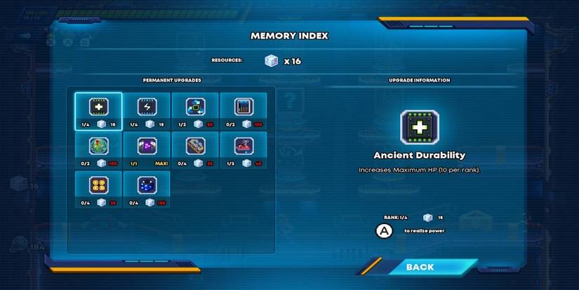 Ancient Durability upgrade in 30XX