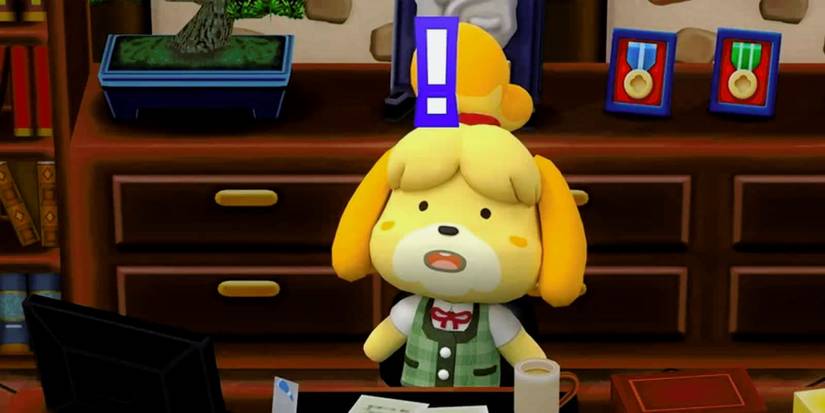 Animal Crossing Shocked Isabelle