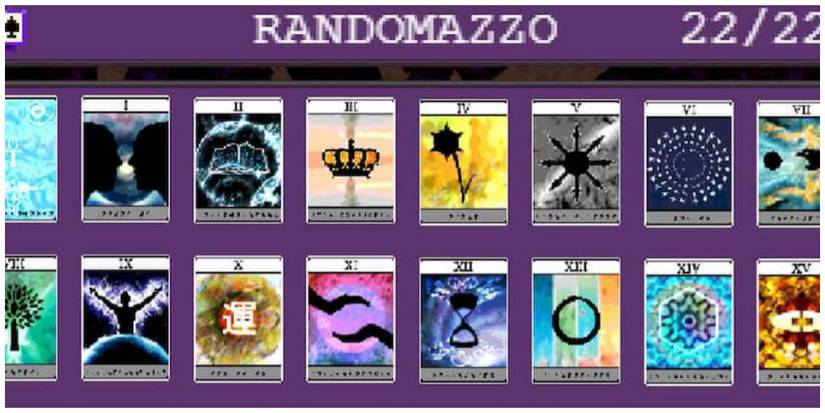 Arcanas Selection in Vampire Survivors