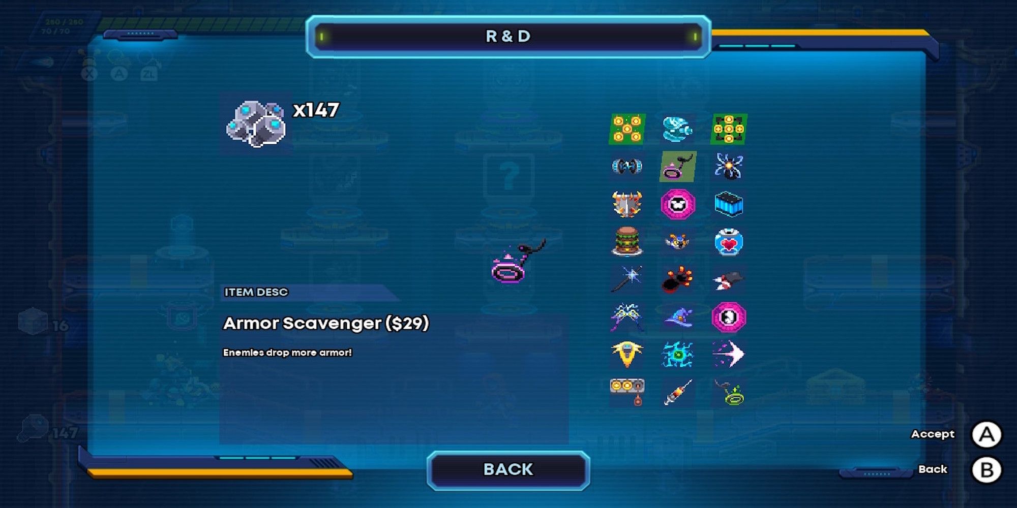 Armor Scavenger Augment in 30XX