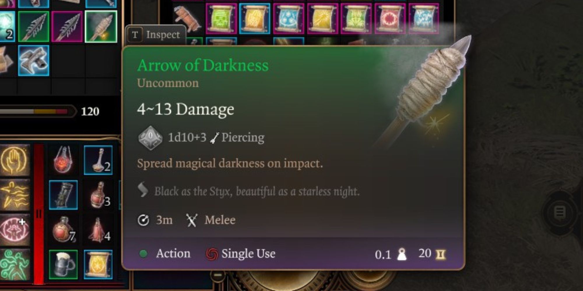 A Arrow of Darkness in Baldur's Gate 3