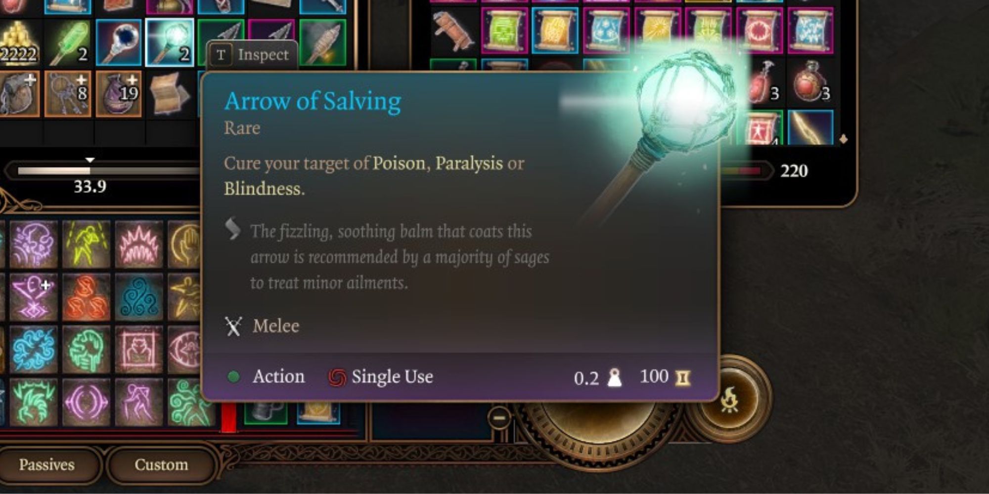 An Arrow of Salving in Baldur's Gate 3