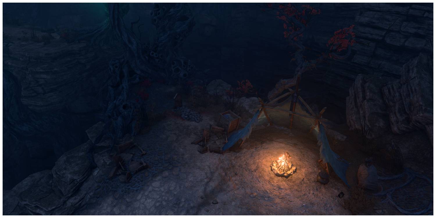 Baldur's Gate 3, Ellie's Grave By A Campsite