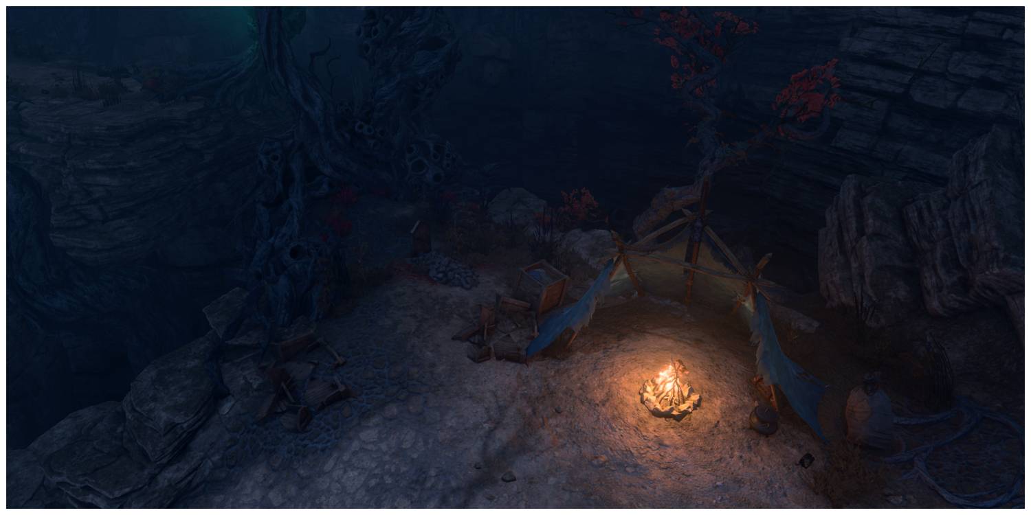 Baldur's Gate 3, Ellie's Grave By A Campsite