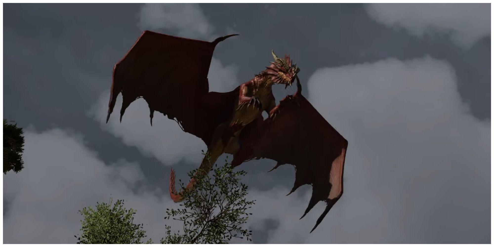 Baldur's Gate 3, Kith'rak Voss's Red Dragon In Flight