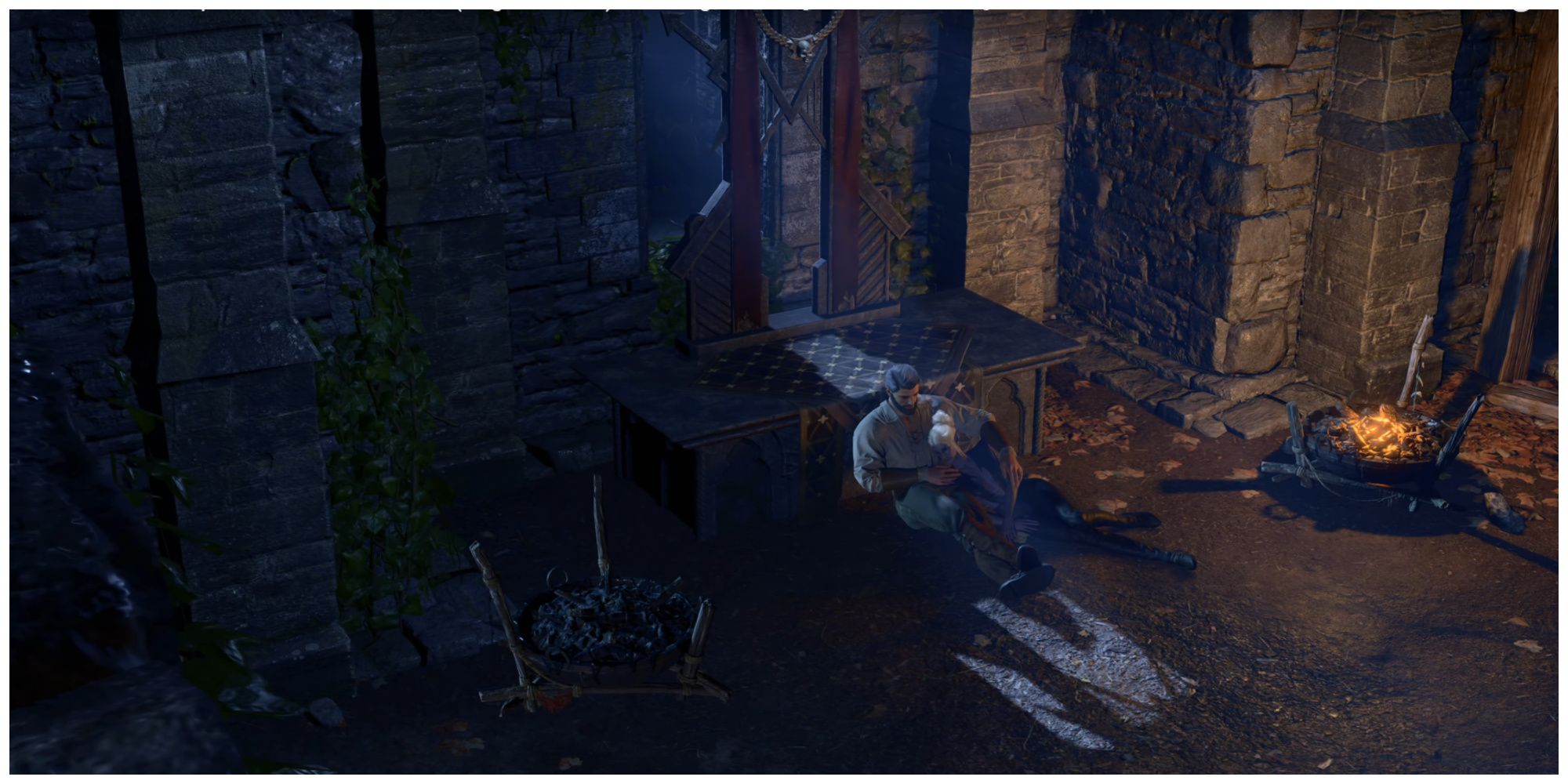 Baldur's Gate 3, Minthara And Player Character Embrace