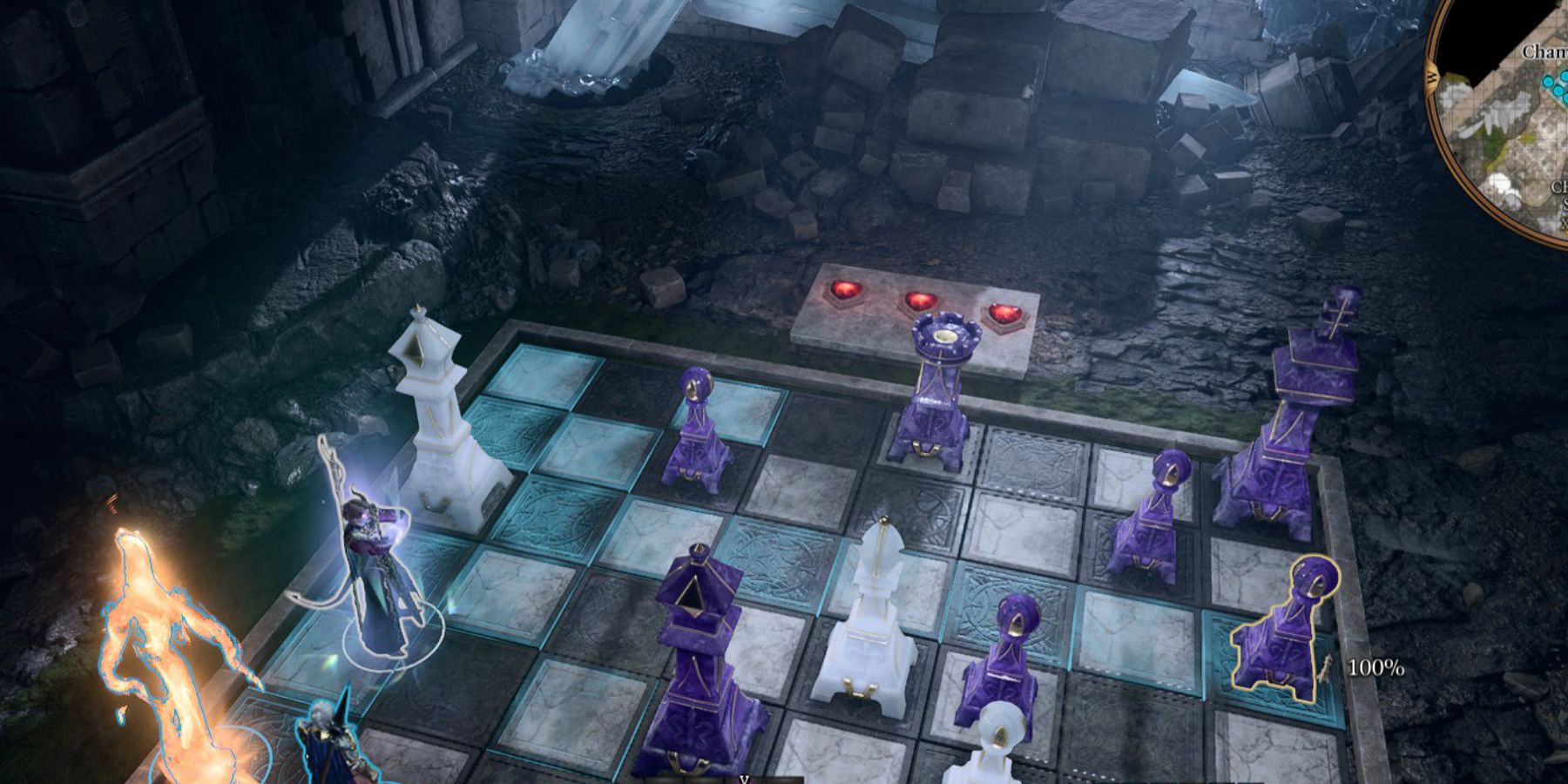 Baldurs Gate 3 Chamber of Strategy Puzzle Solution Turn 1 Move Chess