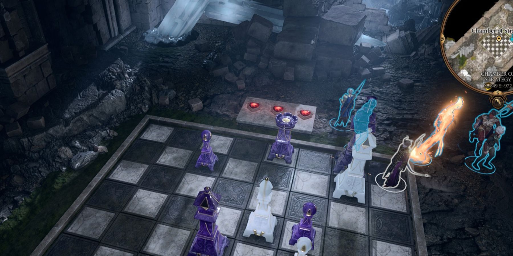 Baldurs Gate 3 Chamber of Strategy Puzzle Solution Turn 2 Move Chess