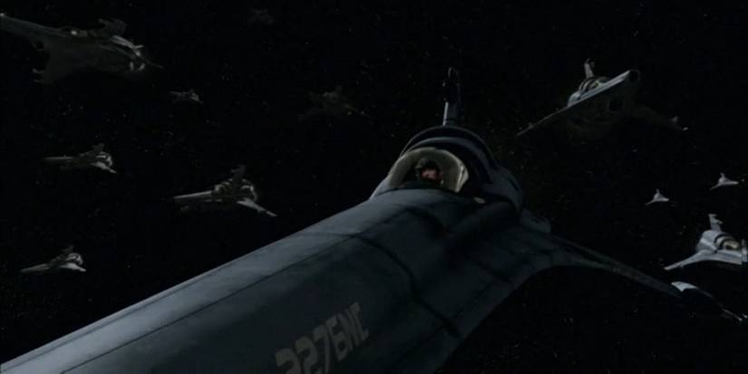 A squadron of Vipers in Battlestar Galactica.