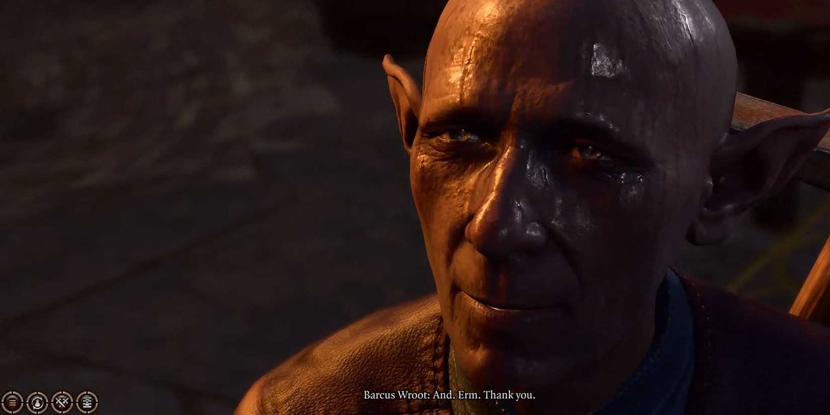 Barcus Wroot in player Camp in Baldur's Gate 3.