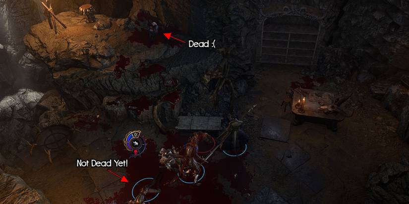 A battle gone wrong in Baldur's Gate 3.