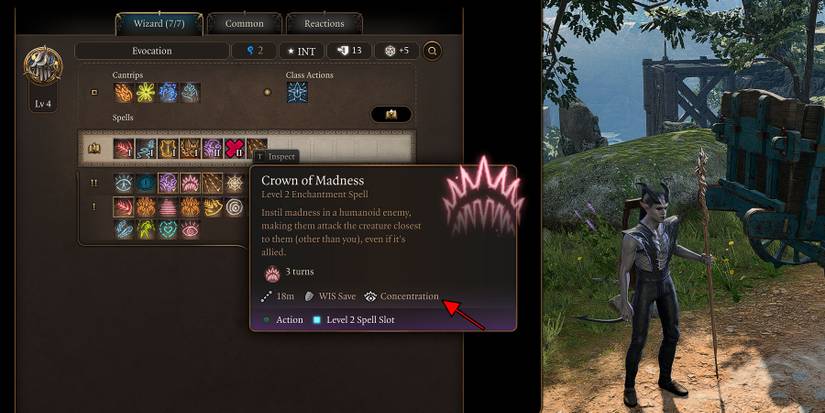 Concentration Spell in Baldur's Gate 3.