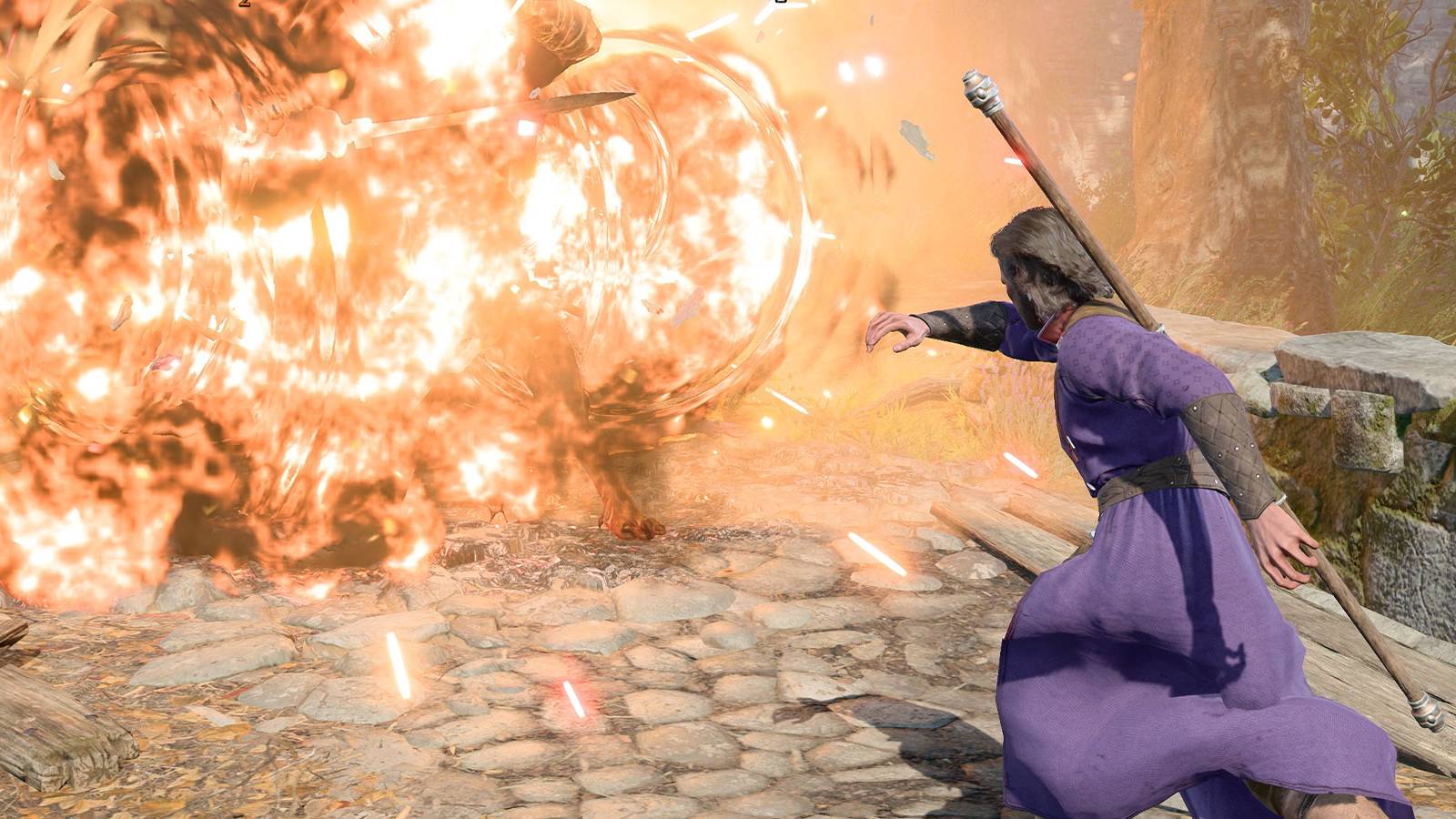 Gale casting Fire Bolt in Baldur's Gate 3.