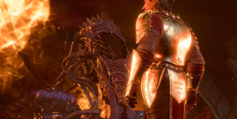 The first Guardian cutscene in Baldur's Gate 3.