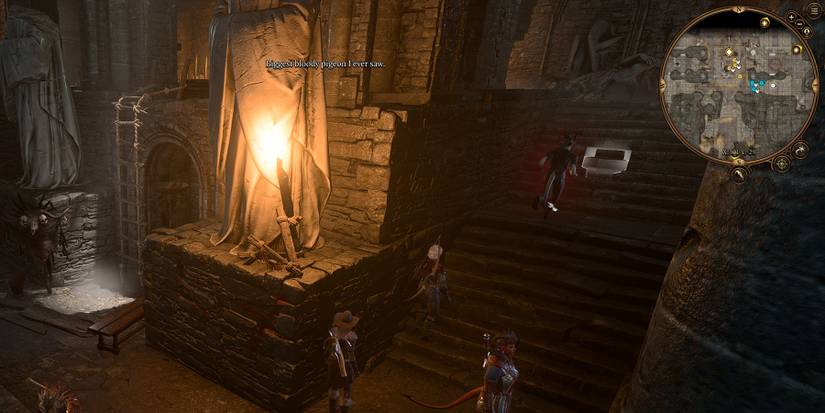 Staircase to torture chamber where Volo is kept in Baldur's Gate 3.