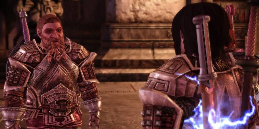 Bhelen and Aeducan in the Dwarf Noble origin in Dragon Age: Origins