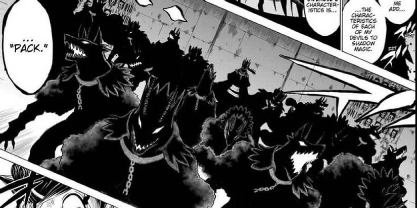 Shadow magic used to summon an army