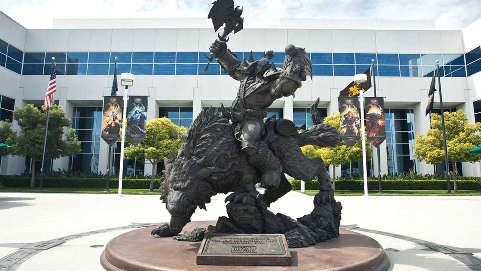 blizzard office statue