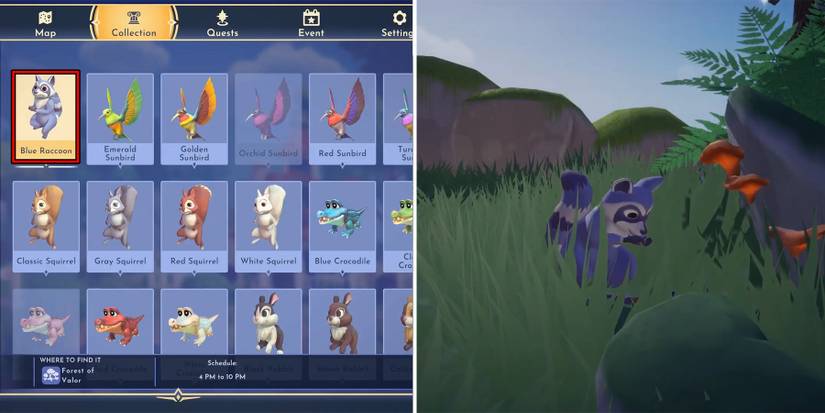 blue raccoon in disney dreamlight valley