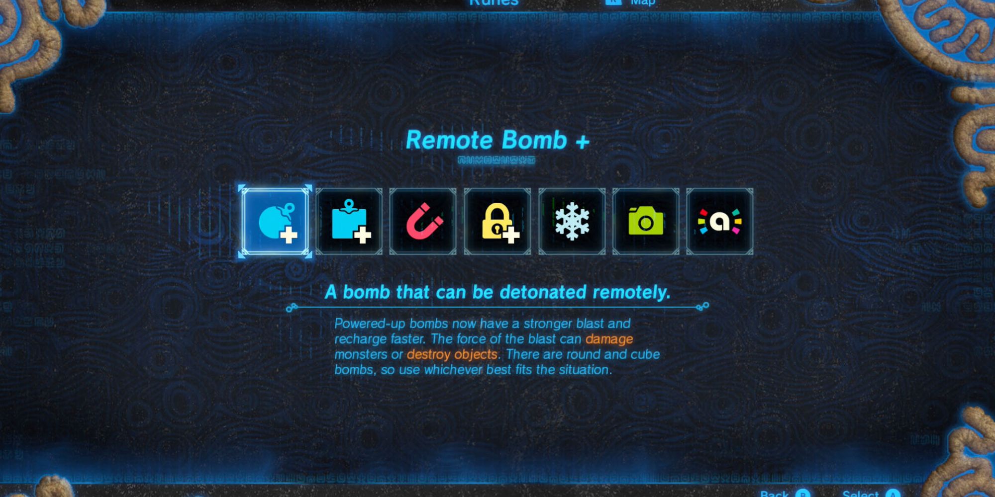 A list of Runes in Breath of the Wild's Sheikah Slate