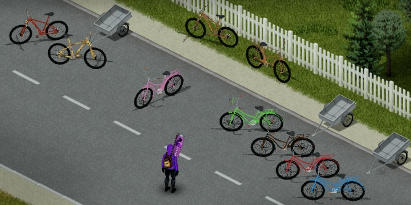 Las bicicletas de Braven en Project Zomboid