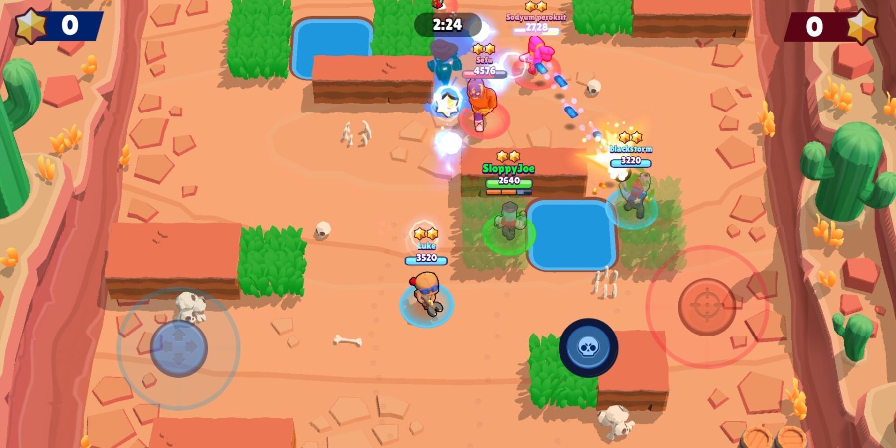 Brawl Stars 3v3 match