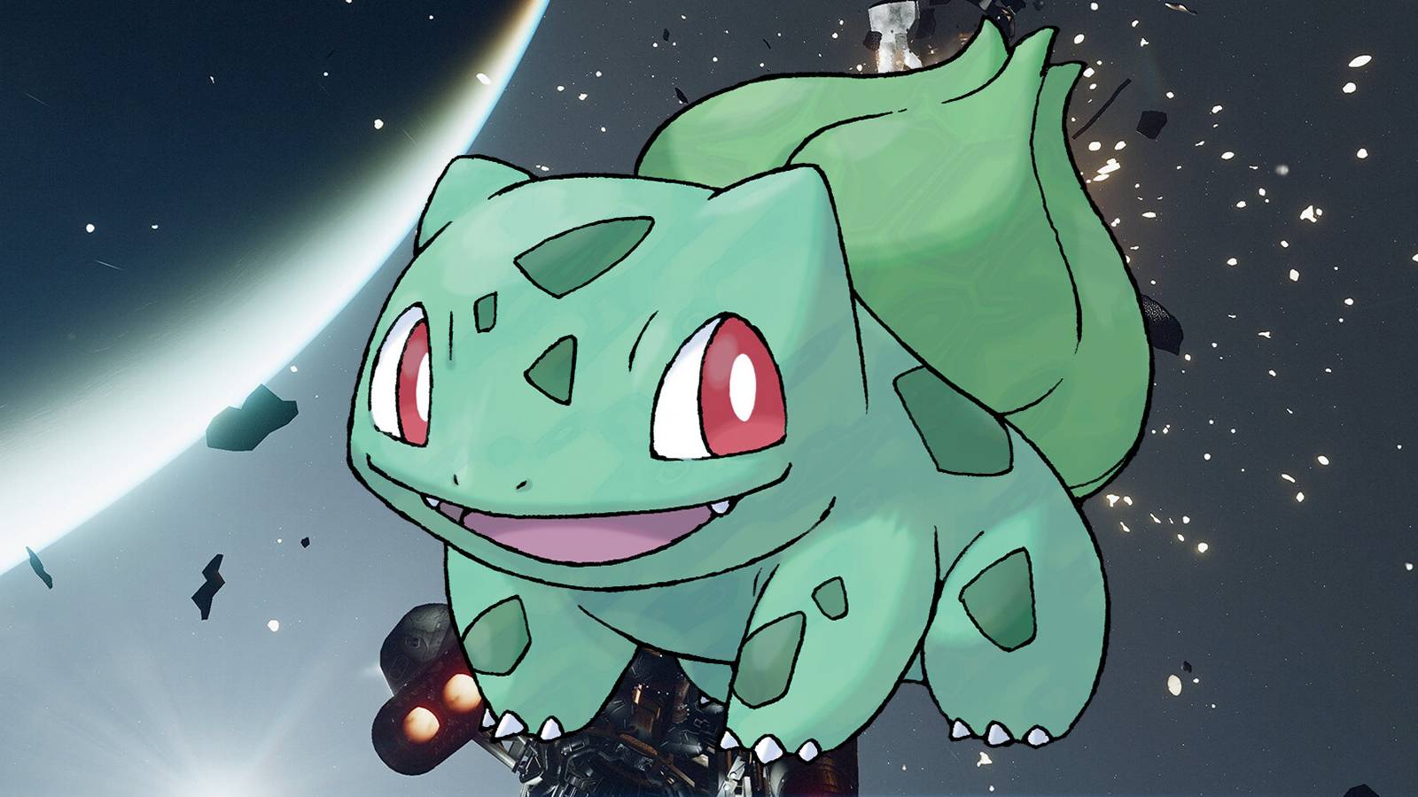 Bulbasaur Starfield background