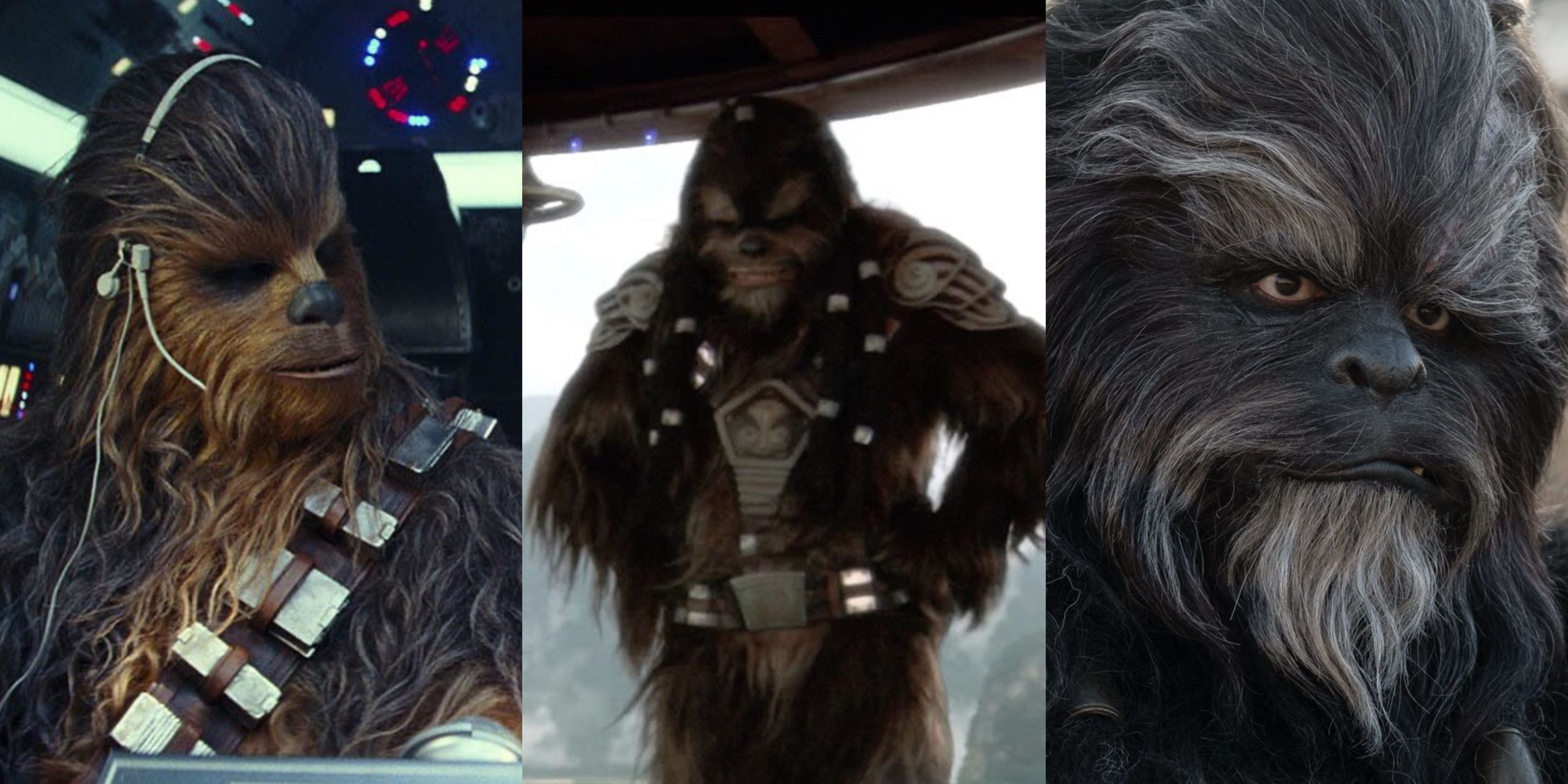 Chewbacca, Tarfful and Krrsantan side-by-side