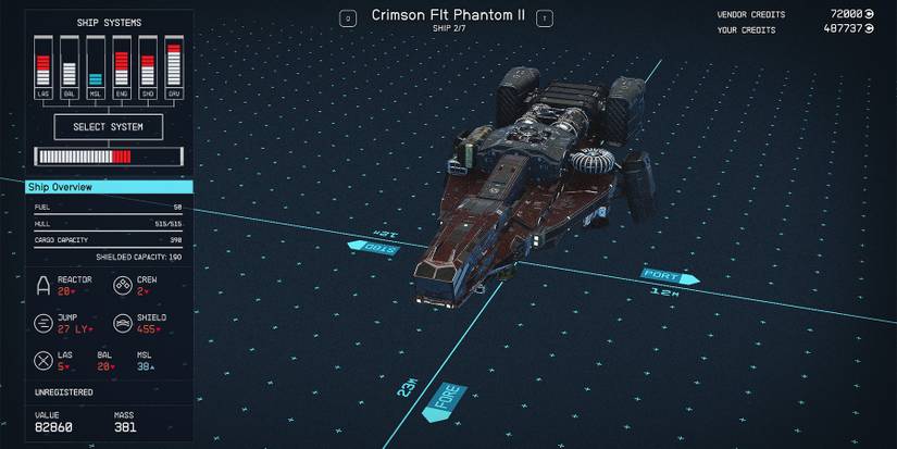 class a crimson fleet phantom ii ship in starfield