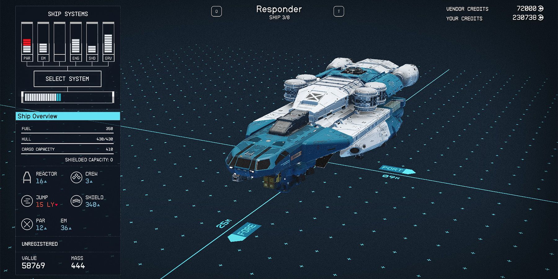 class a responder ship in starfield