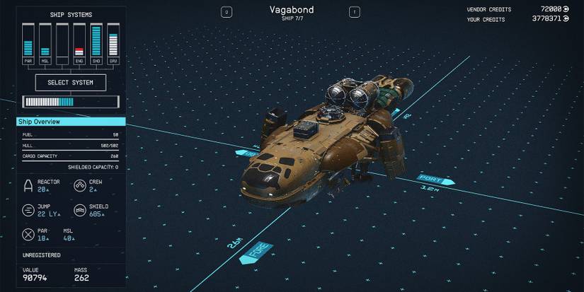 class a vagabond ship in starfield