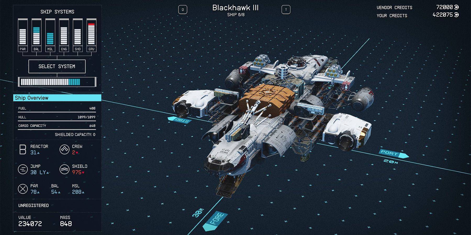 class b blackhawk iii ship in starfield