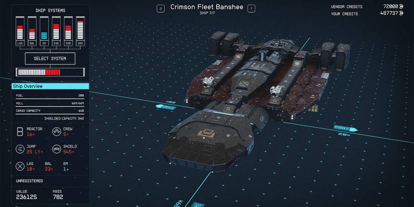 Banshee Ship Starfield: List Of Purchasable Ships