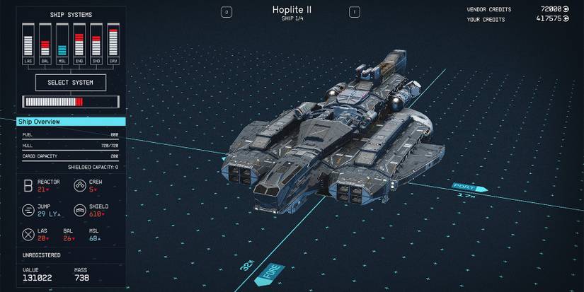 class b hoplite ii ship in starfield