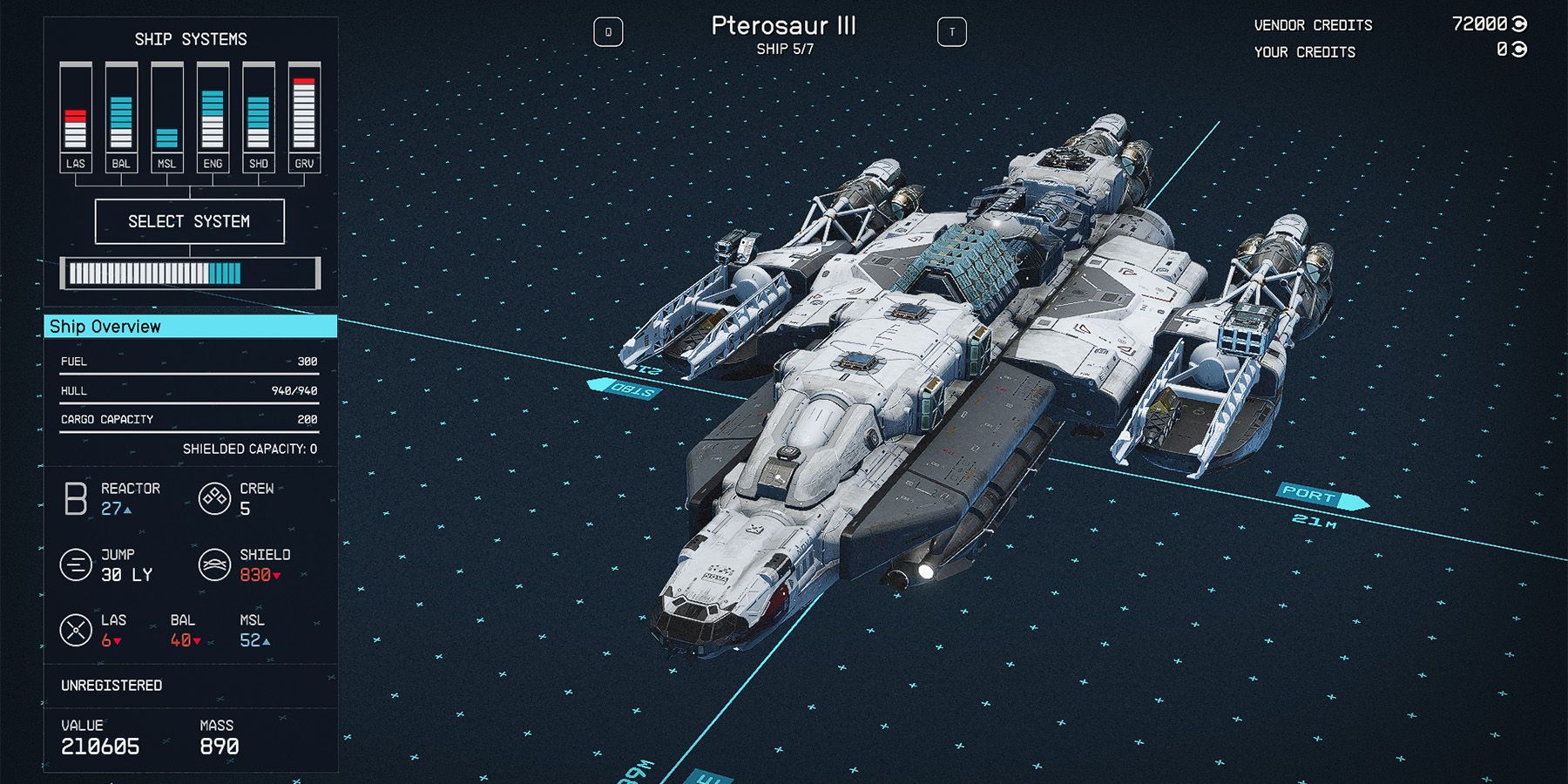 class b pterosaur iii ship in starfield