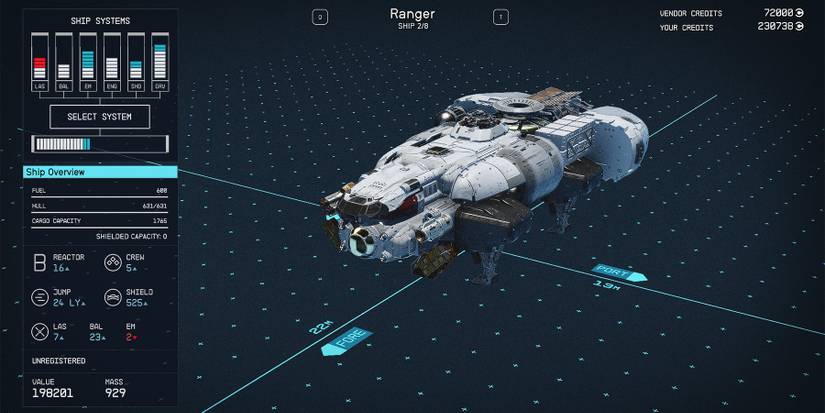 class b ranger ship in starfield