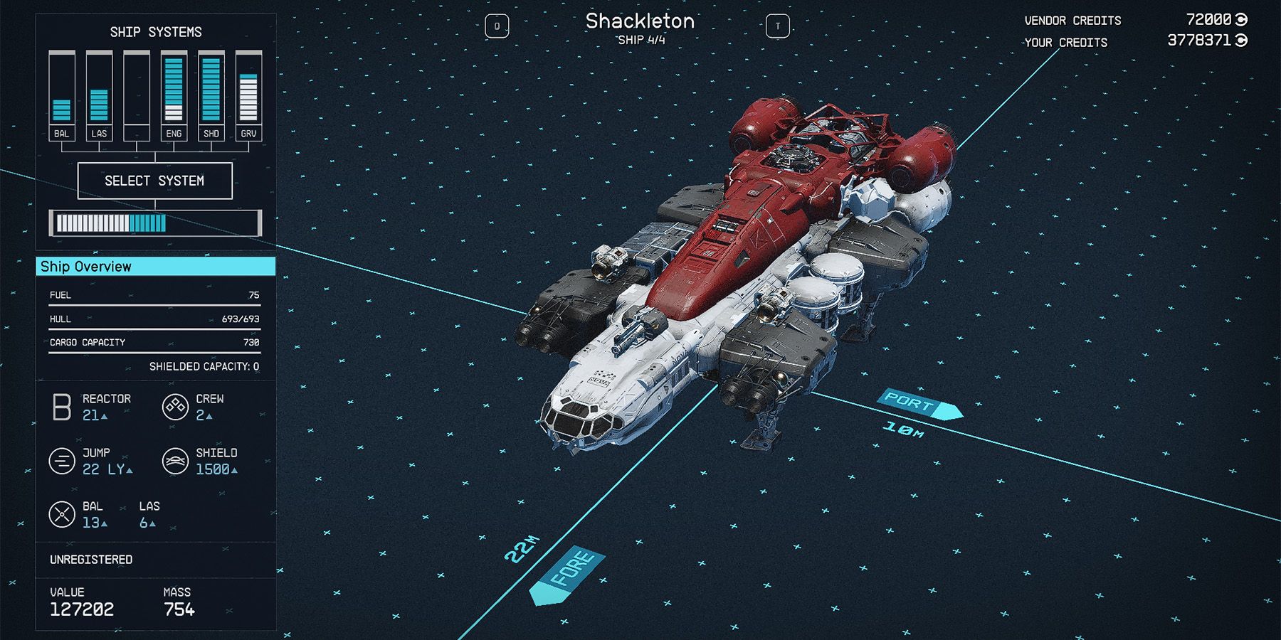 class b shackleton ship in starfield