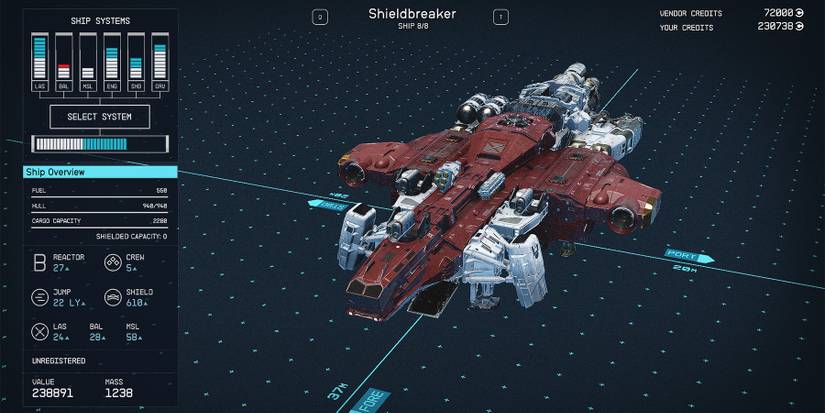 class b shieldbreaker ship in starfield