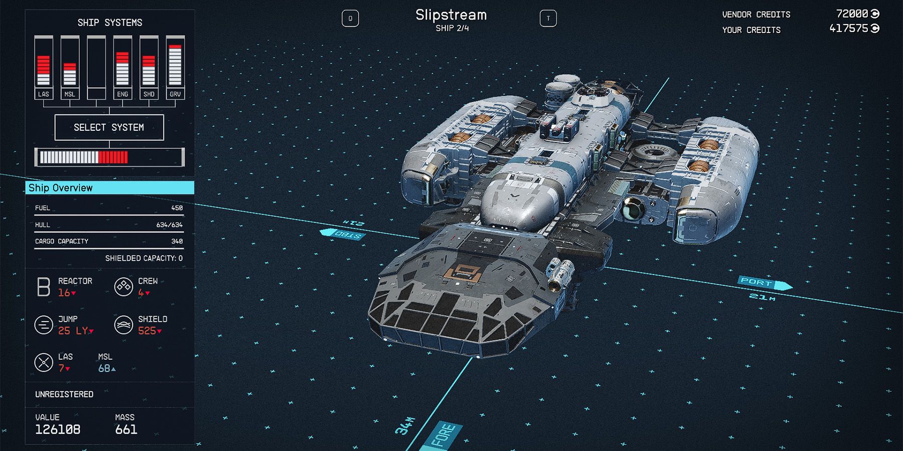 class b slipstream ship in starfield