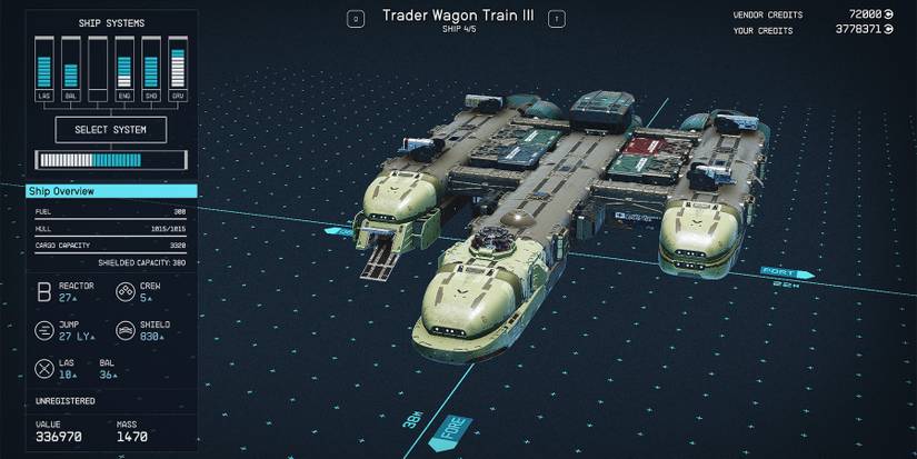 class b trader wagon train iii ship in starfield