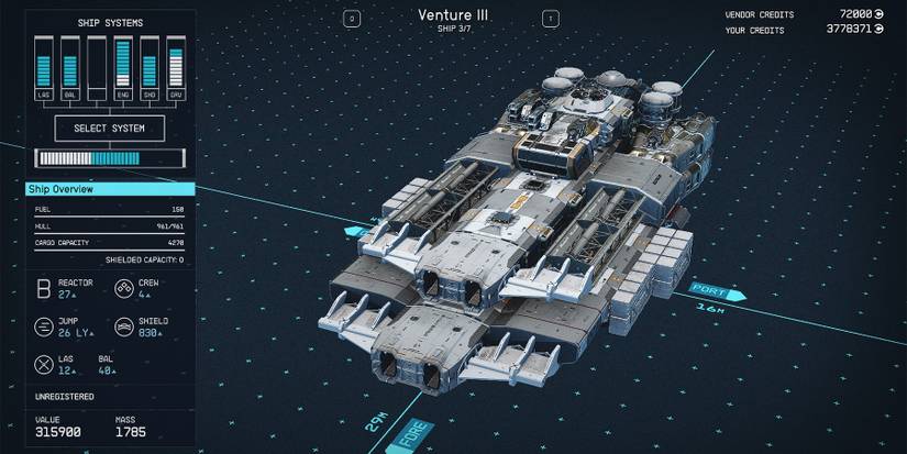 class b venture iii ship in starfield