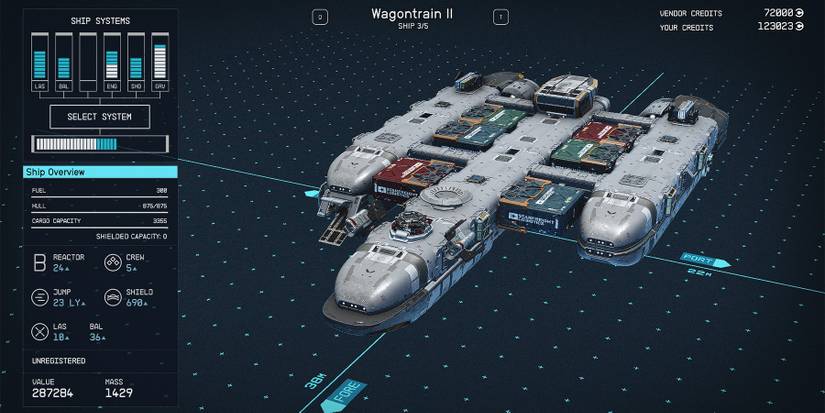 class b wagontrain ii ship in starfield