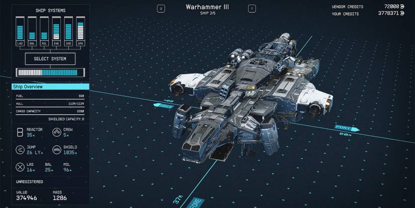 class b warhammer iii ship in starfield