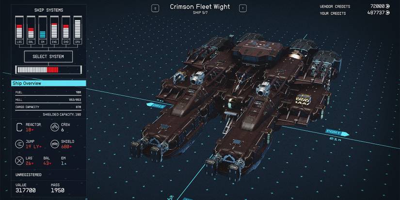 class c crimson fleet wight ship in starfield