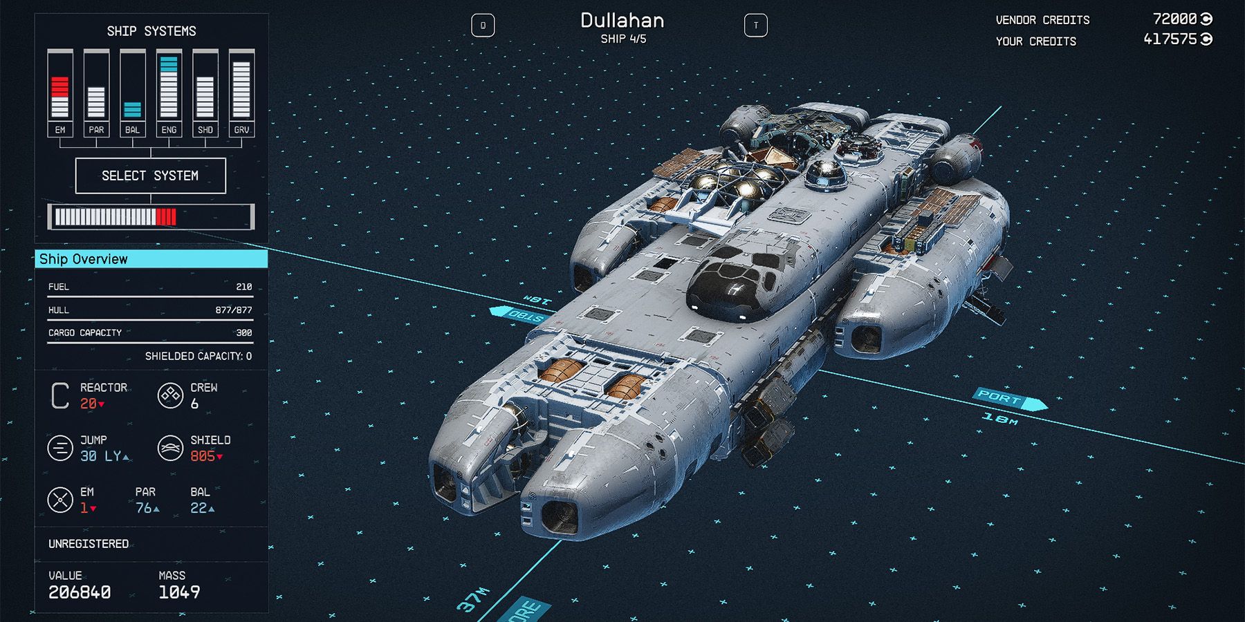 class c dullahan ship in starfield