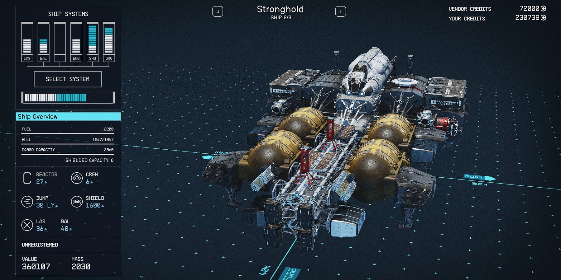 class c stronghold ship in starfield