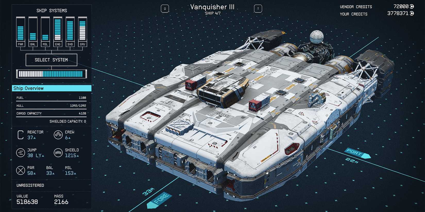 class c vanquisher iii ship in starfield