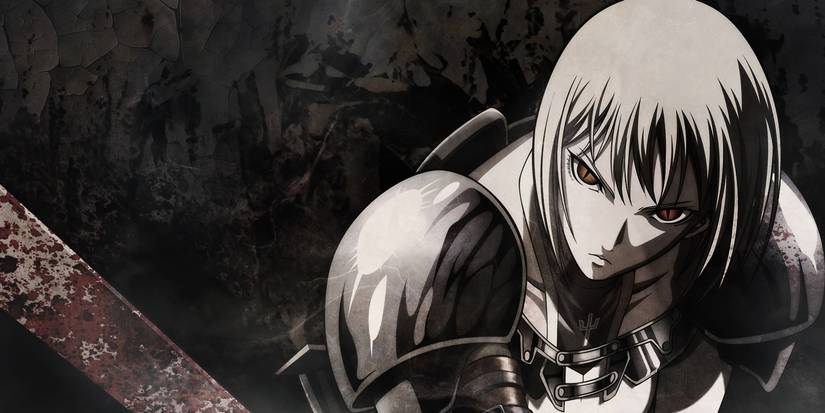 Claymore Clare holding a large sword