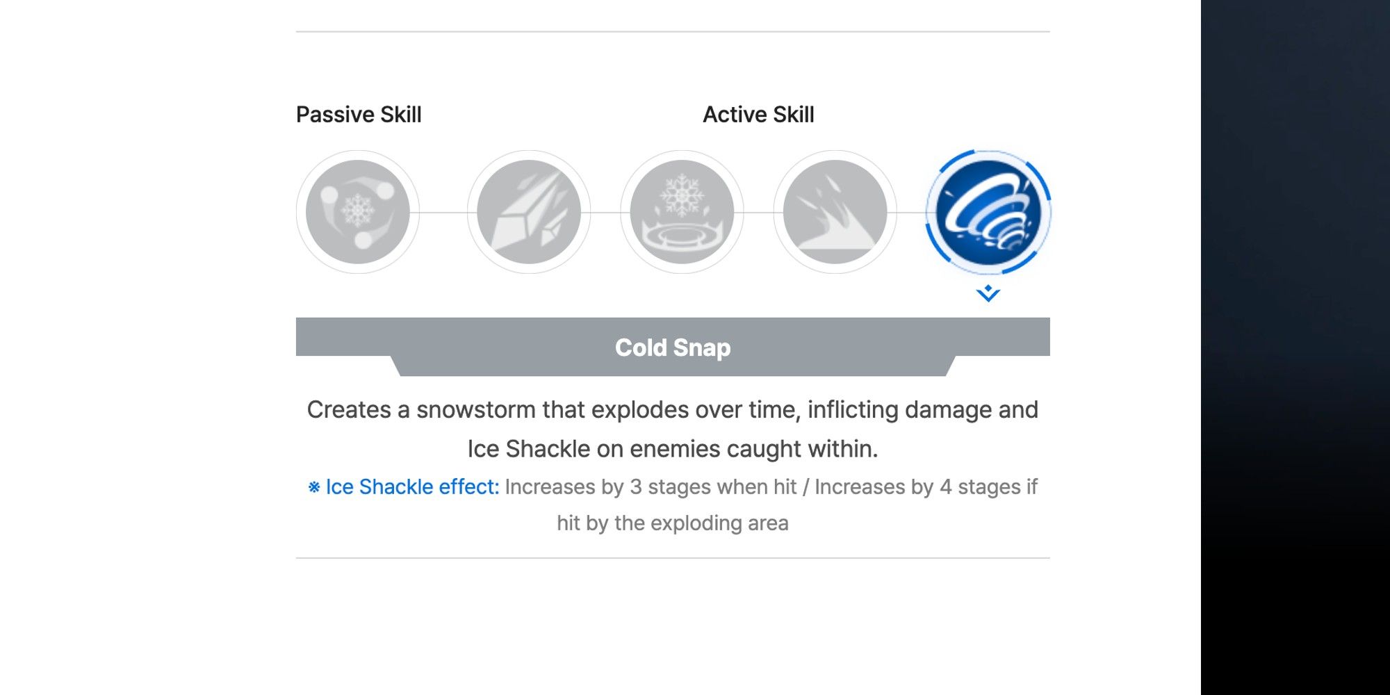The Cold Snap Skill